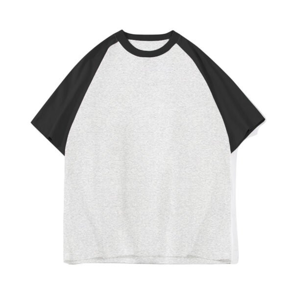 220gsm Color-blocked T-shirt - Image 4
