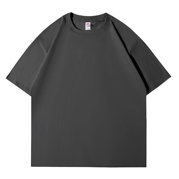 220gsm 100% Cotton Solid Crew Neck T-Shirts(Customizable Design) - Image 4