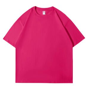 220gsm 100% Cotton Solid Crew Neck T-Shirts(Customizable Design)