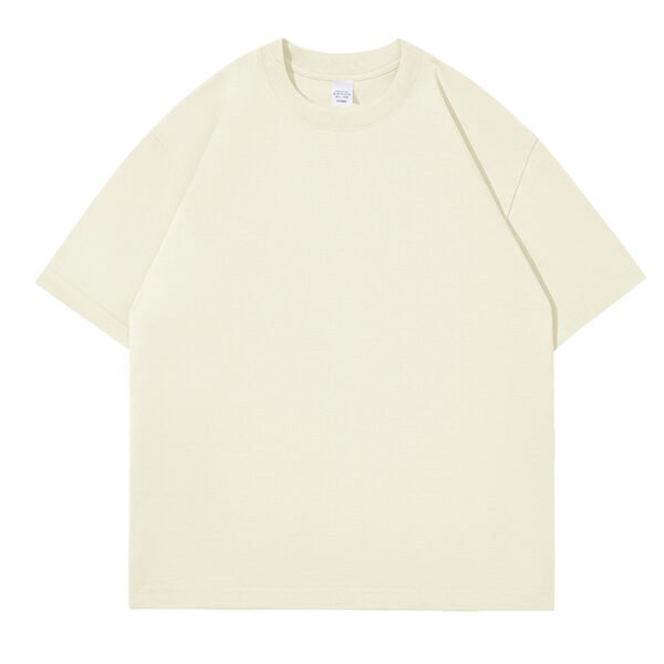 240gsm 100% Cotton Solid Crew Neck T-Shirts(Customizable Design) - Image 18