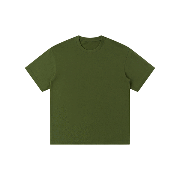 300gsm 100% Cotton Solid Crew Neck T-Shirts(Customizable Design) - Image 32