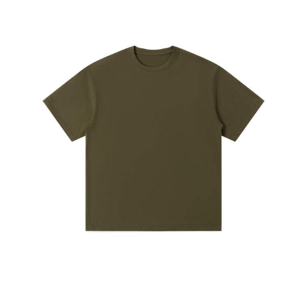 300gsm 100% Cotton Solid Crew Neck T-Shirts(Customizable Design) - Image 24