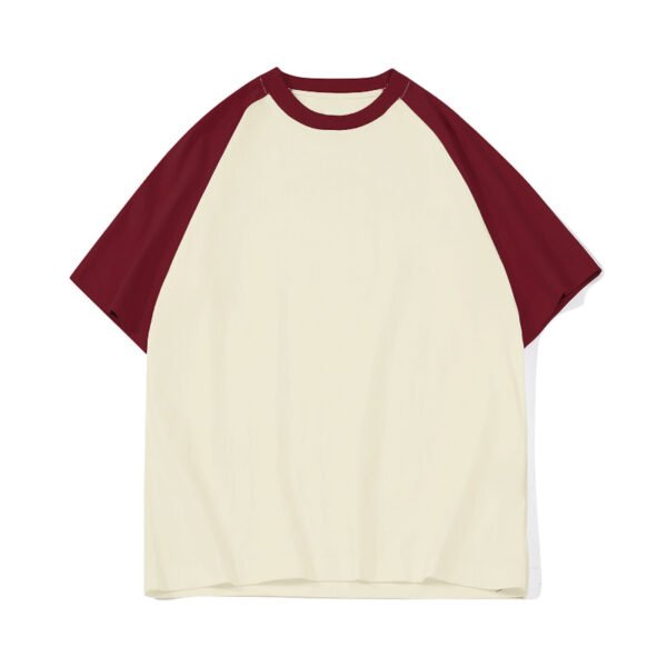 220gsm Color-blocked T-shirt - Image 10