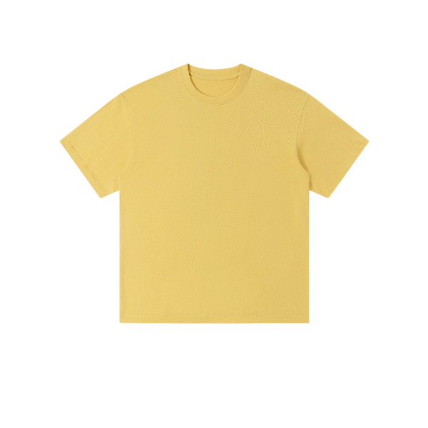 300gsm 100% Cotton Solid Crew Neck T-Shirts(Customizable Design) - Image 18