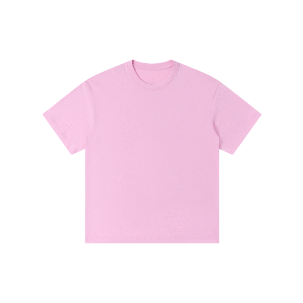 300gsm 100% Cotton Solid Crew Neck T-Shirts(Customizable Design) - Image 4