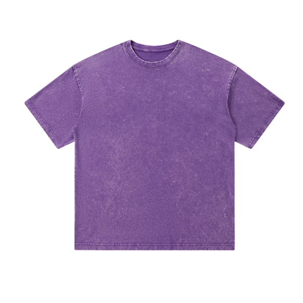 240gsm 100% Cotton Washed Short Sleeve T-Shirt (Customizable Design) - Image 4