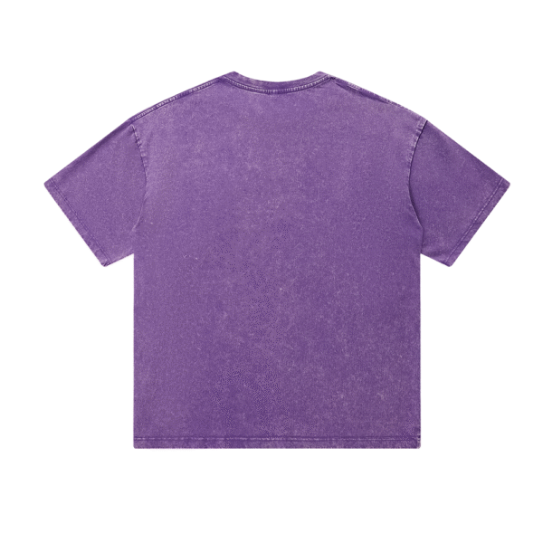 240gsm 100% Cotton Washed Short Sleeve T-Shirt (Customizable Design) - Image 5