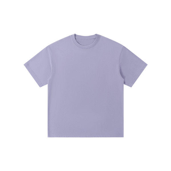 300gsm 100% Cotton Solid Crew Neck T-Shirts(Customizable Design) - Image 10