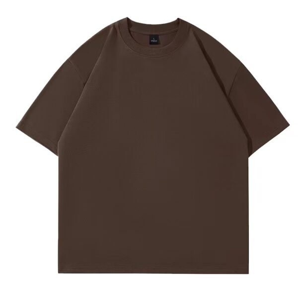 260gsm 100% Cotton Solid Crew Neck T-Shirts(Customizable Design) - Image 14