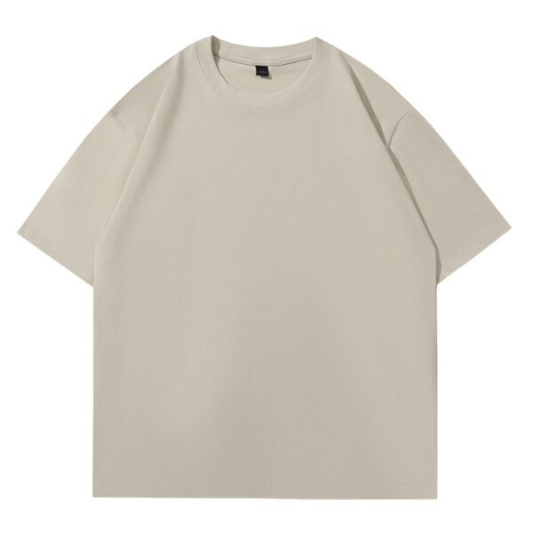 260gsm 100% Cotton Solid Crew Neck T-Shirts(Customizable Design) - Image 6