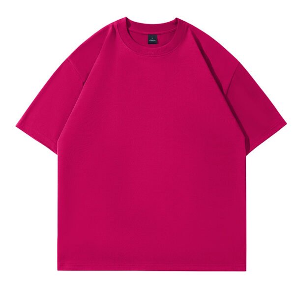 260gsm 100% Cotton Solid Crew Neck T-Shirts(Customizable Design) - Image 11