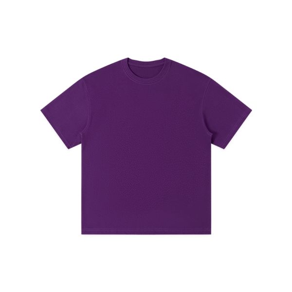 300gsm 100% Cotton Solid Crew Neck T-Shirts(Customizable Design) - Image 16