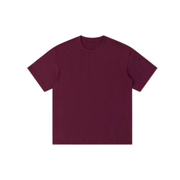 300gsm 100% Cotton Solid Crew Neck T-Shirts(Customizable Design) - Image 26