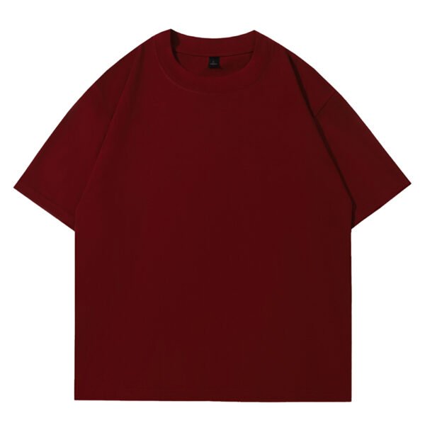260gsm 100% Cotton Solid Crew Neck T-Shirts(Customizable Design) - Image 8