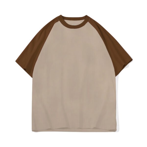 220gsm Color-blocked T-shirt - Image 17